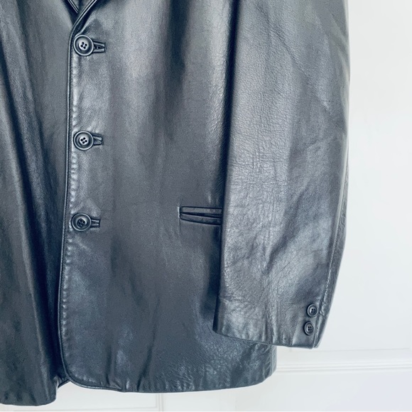 Rachelle the original leather store black leather coat/ jacket size 38 (M) - Picture 9 of 15